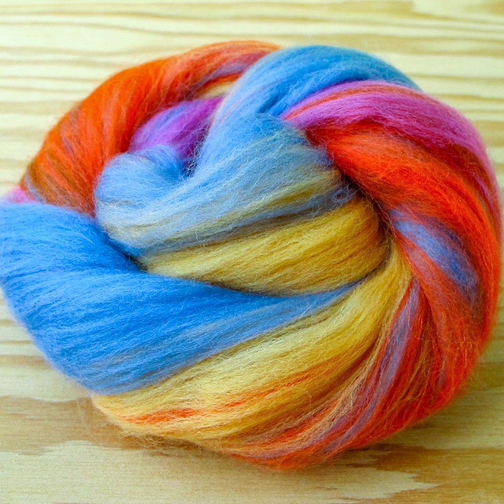 Vista Merino Wool Handcarded Batts Spinning Weaving Nuno Felting Fiber Art